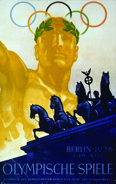 Poster for 1936 Berlin Olympics